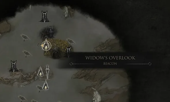 Widow's Overlook Beacon on the world map