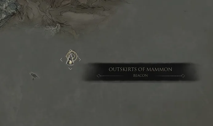 Outskirts of Mammon Beacon on the world map