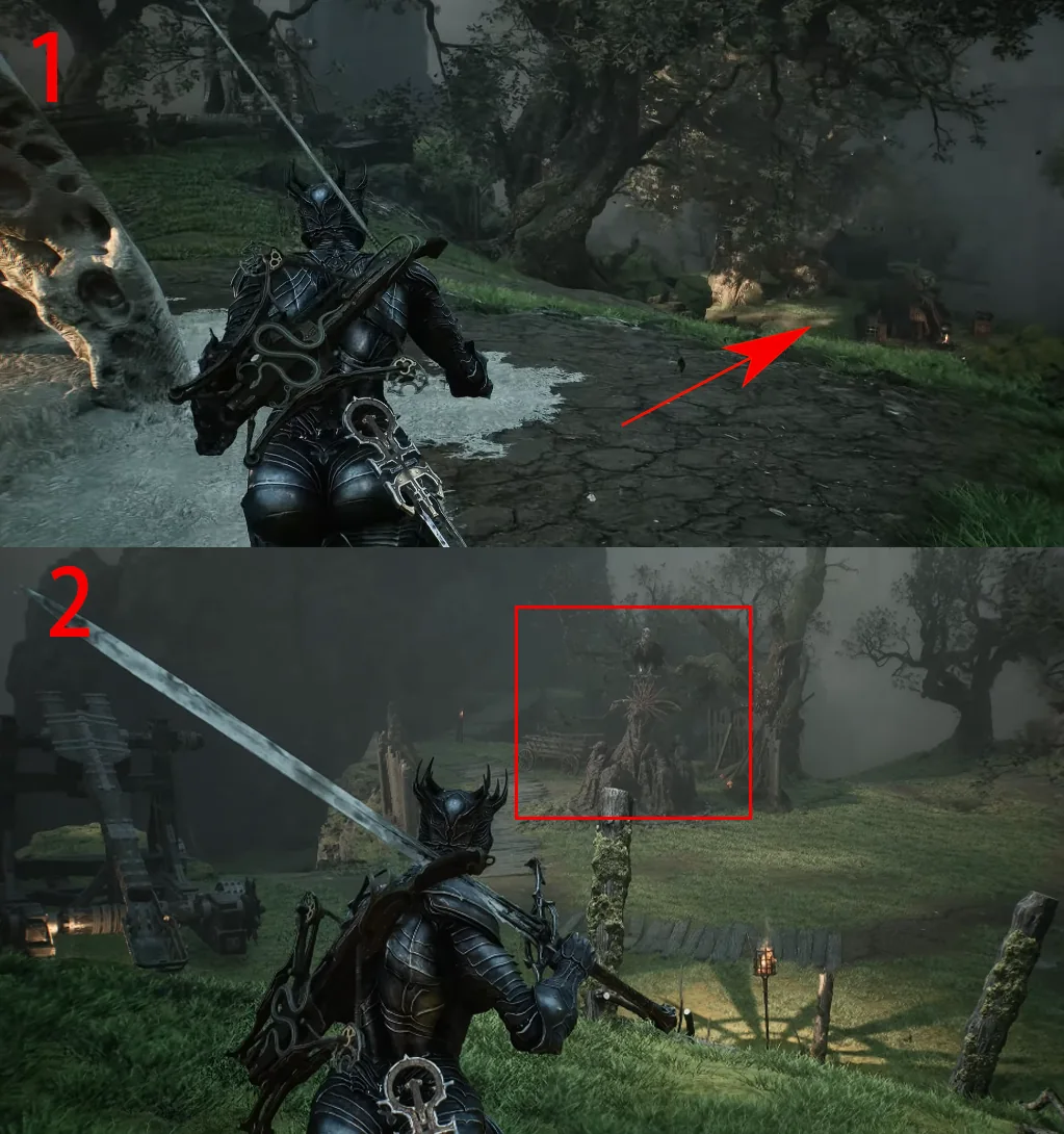 Annotated route to Map of Mammon 5