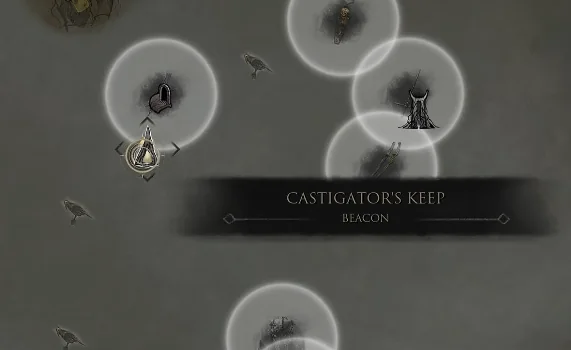Castigator's Keep Beacon on the world map