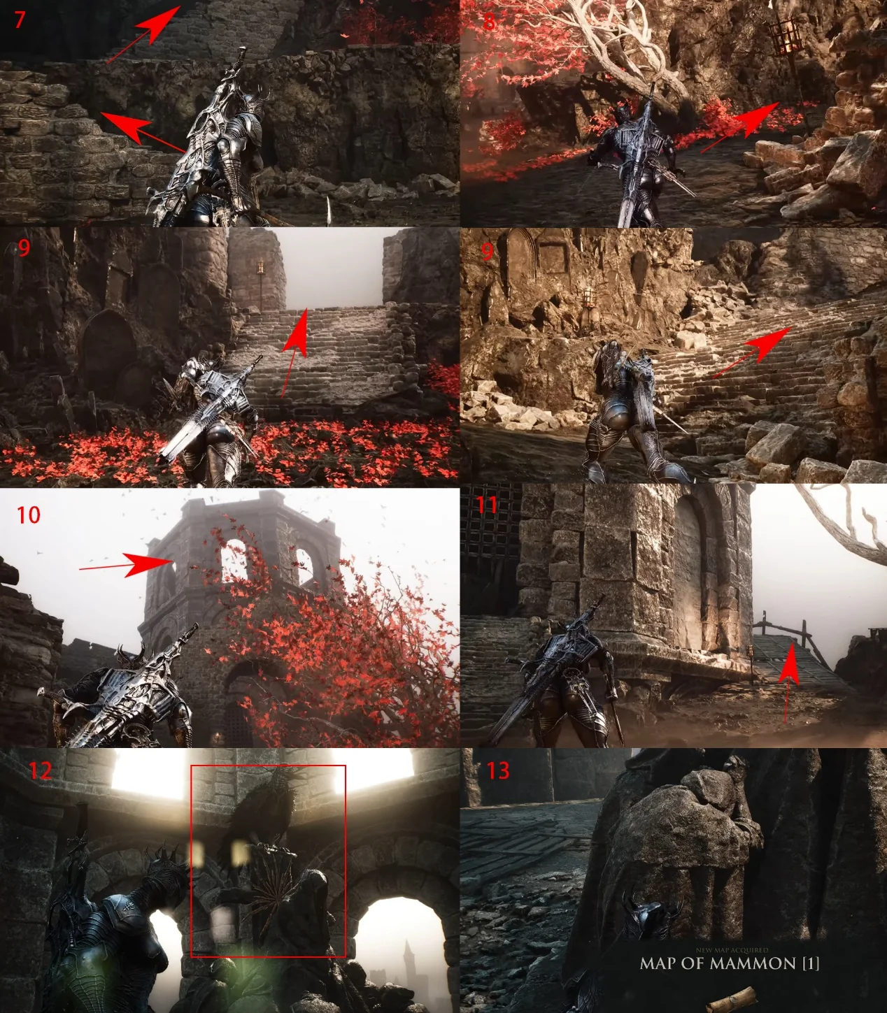Annotated final route to Map of Mammon 1