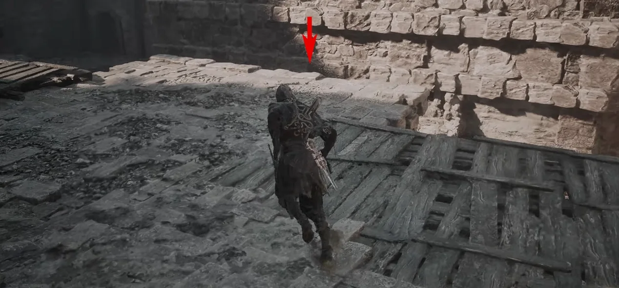 Marked drop point inside Citadel of Penance
