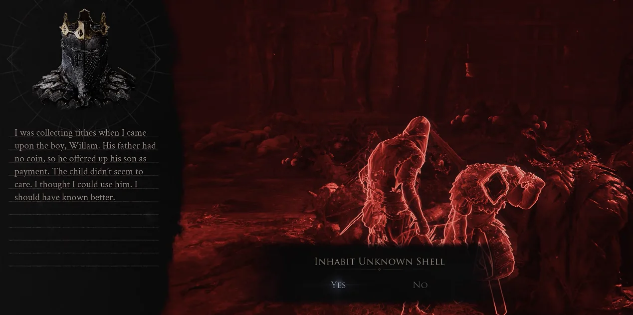 Inhabit Unknown Shell confirmation for Eredrim