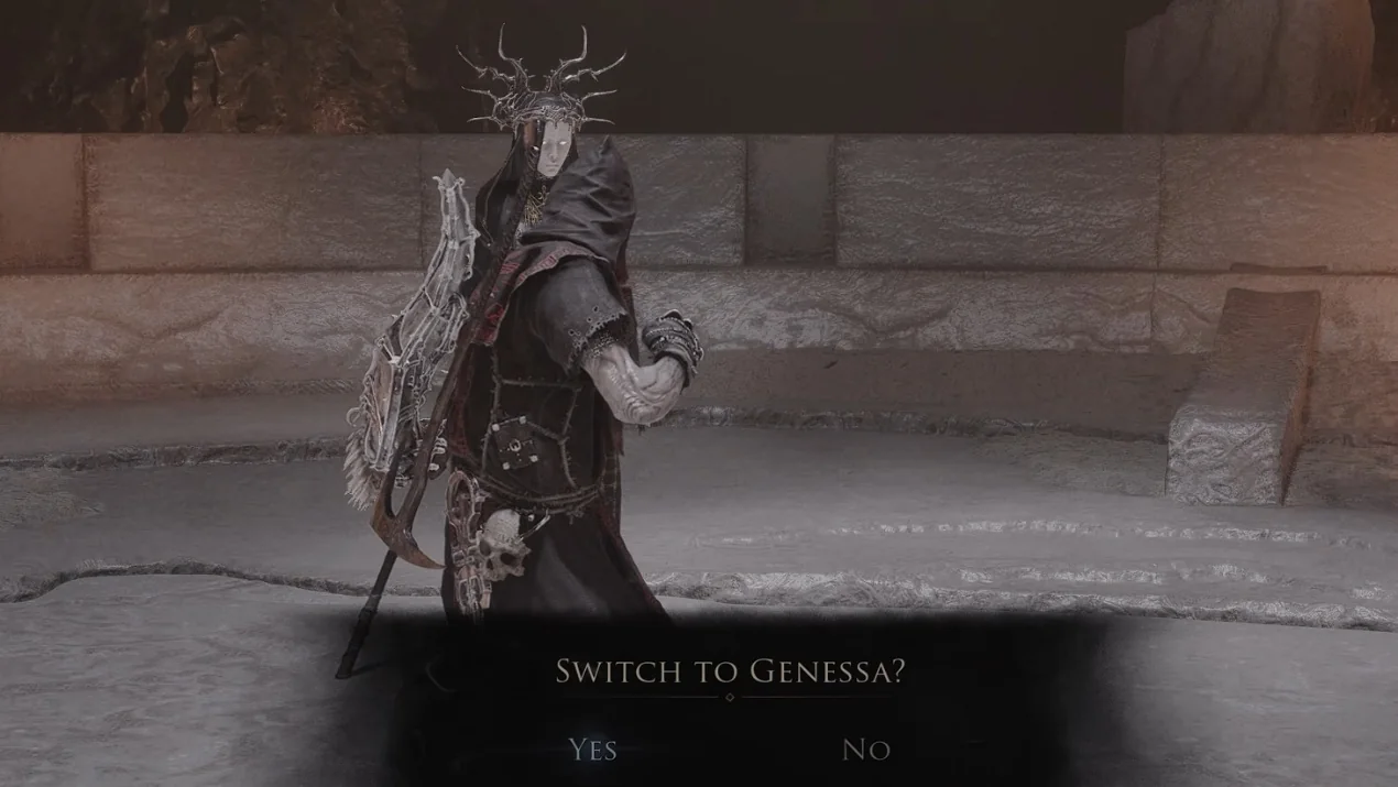 Switch To Genessa prompt in Marrow Keep