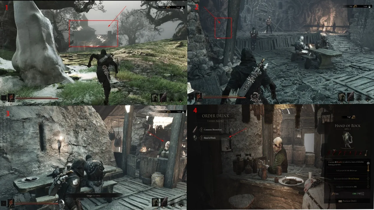 Annotated One-Legged Wolf Tavern route