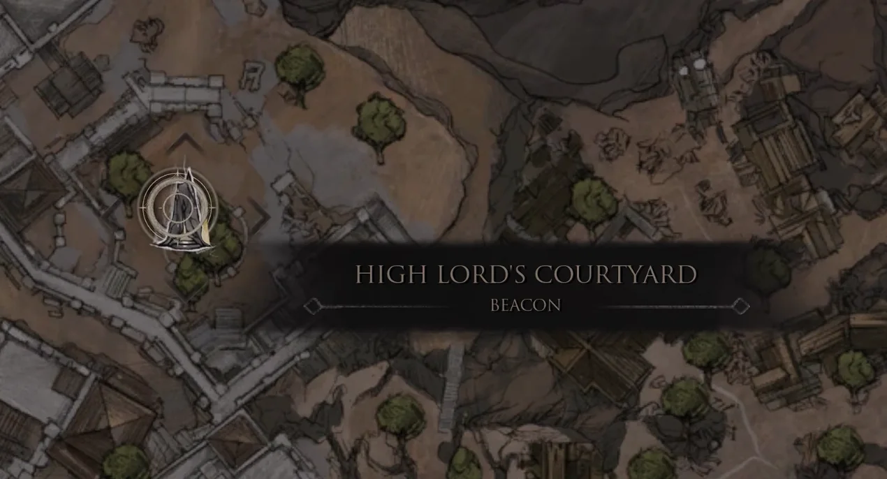 High Lord's Courtyard Beacon on the map