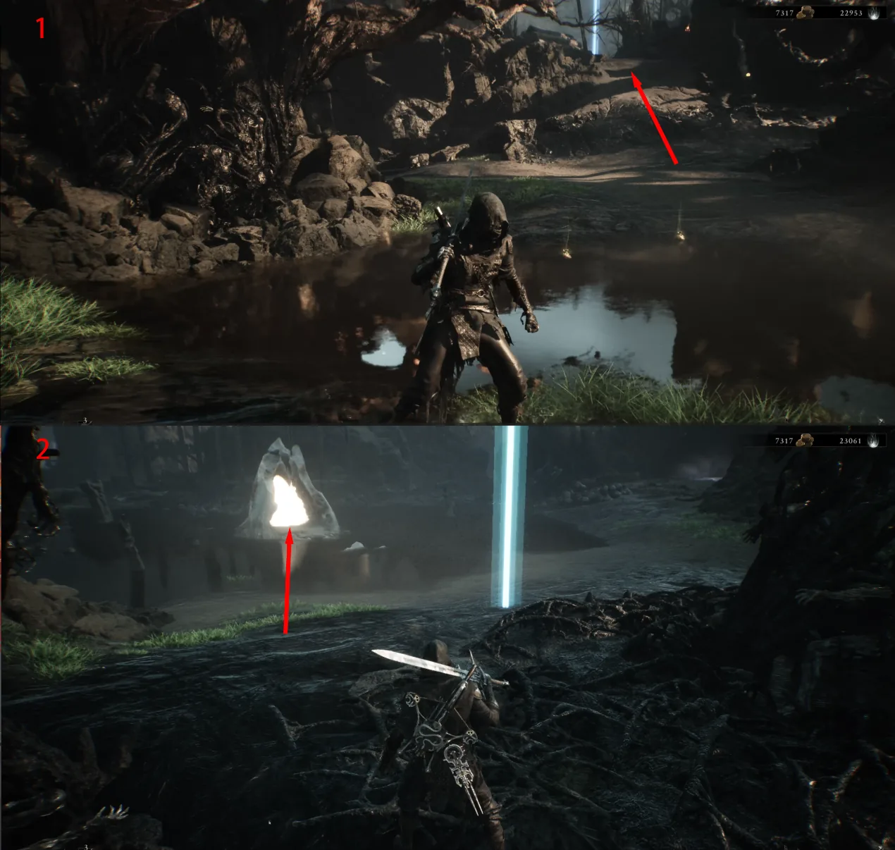 Annotated Blackridge Cliffs Beacon and Shell route