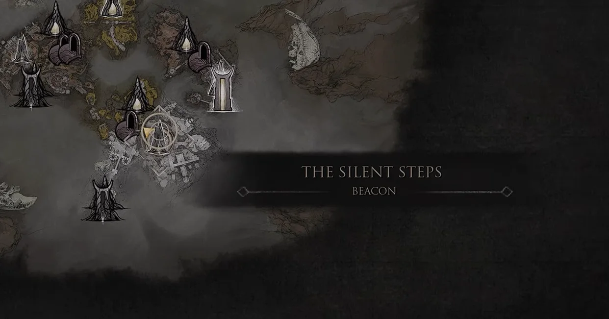 The Silent Steps Beacon on the map