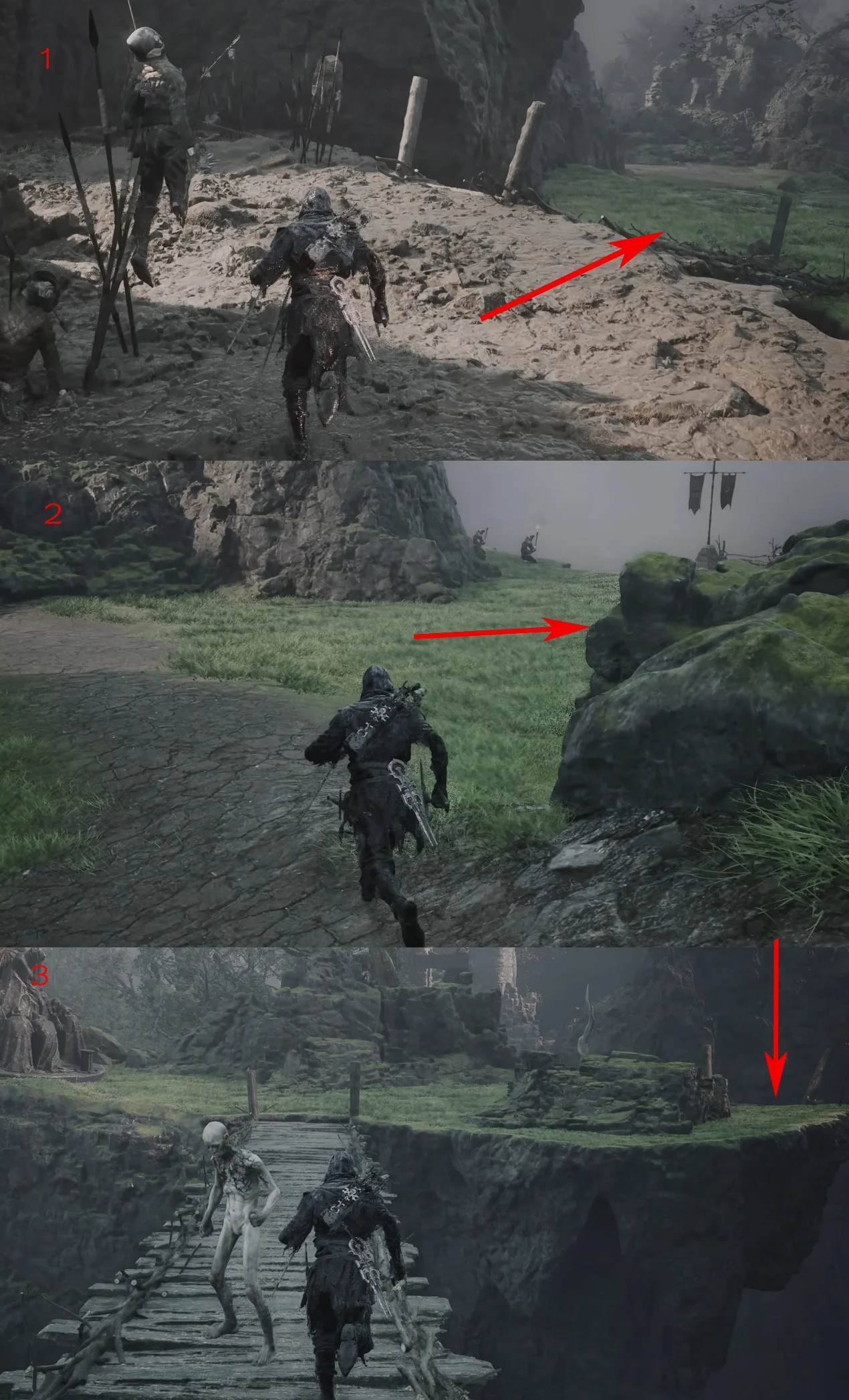 Annotated Forgotten Crossbow route step 02