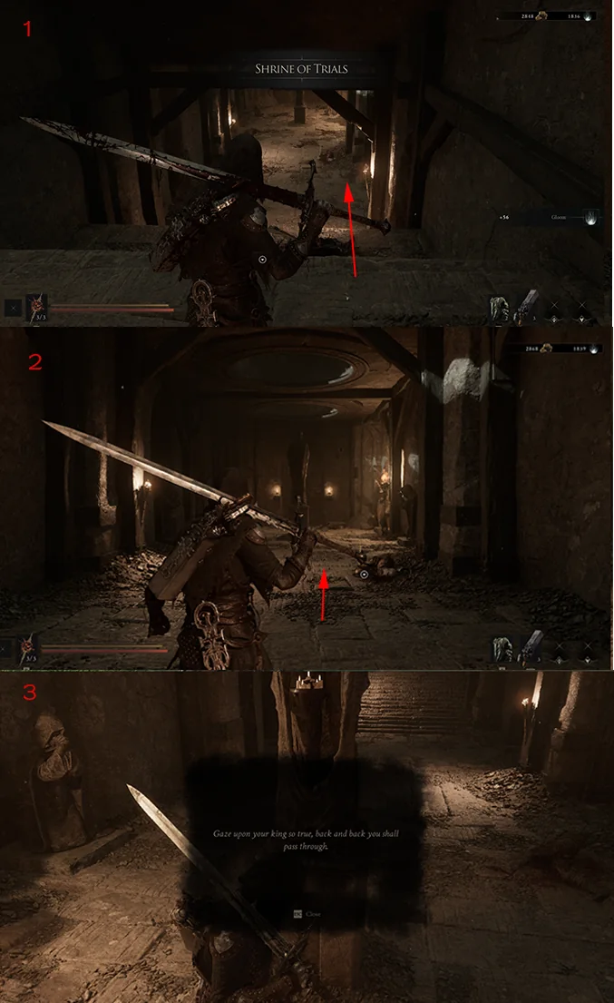 Annotated Axe & Dagger acquisition route 2