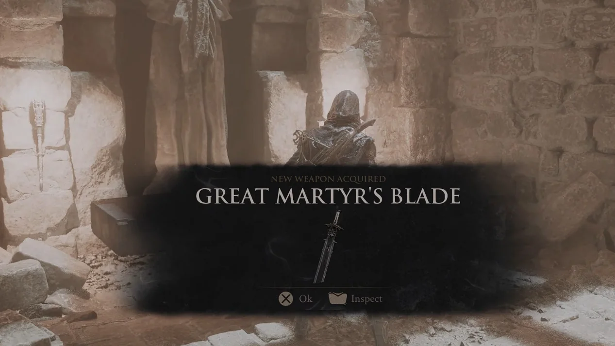 Annotated Great Martyr's Blade acquisition route 11