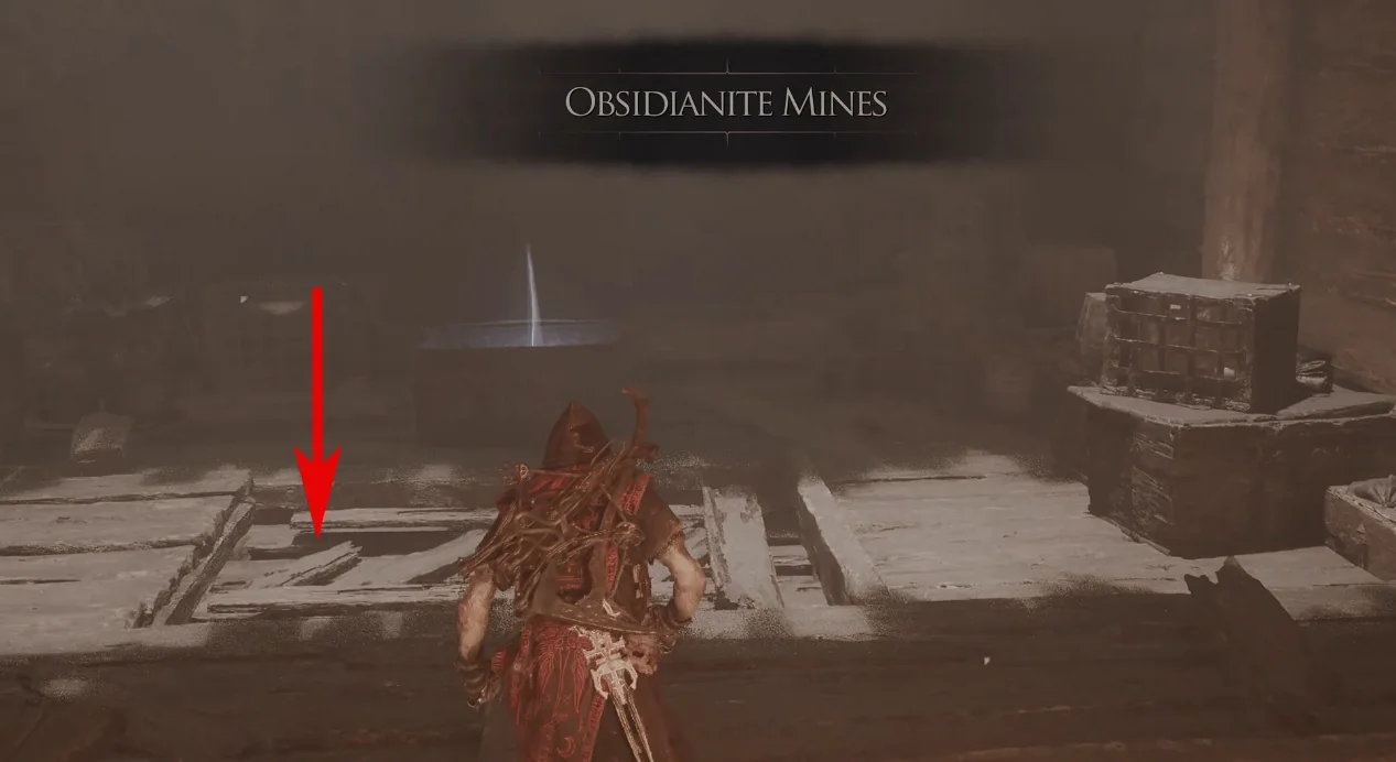 Annotated Obsidian Hammer acquisition route 6