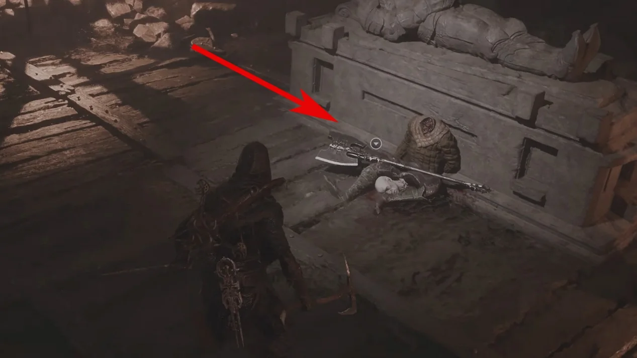 Annotated Veteran's Battle Axe acquisition route 6